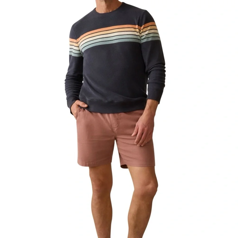Faherty Essential Stretch Shorts Mens XXL Cedar Rose Comfort New